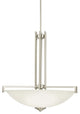 Kichler Eileen 4 Light Inverted Pendant in Brushed Nickel