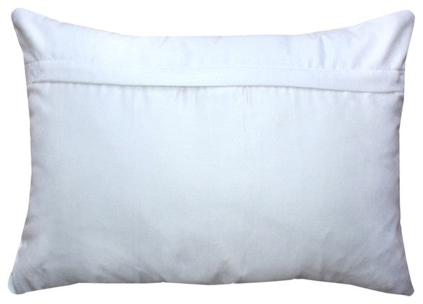 Pillow Decor - Chino Microsuede White Throw Pillow 16x20