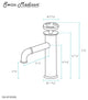 Avallon 7" Single Handle, Bathroom Faucet, Matte Black