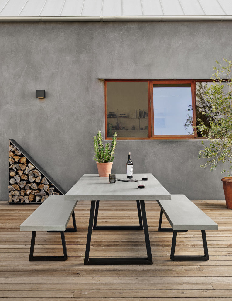Cyrus Dining Table-79"-Grey