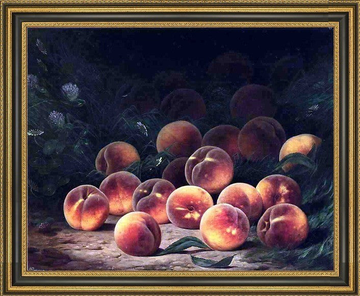 William Mason Brown Bounty of Peaches Framed Premium Canvas Print, 16"x20"