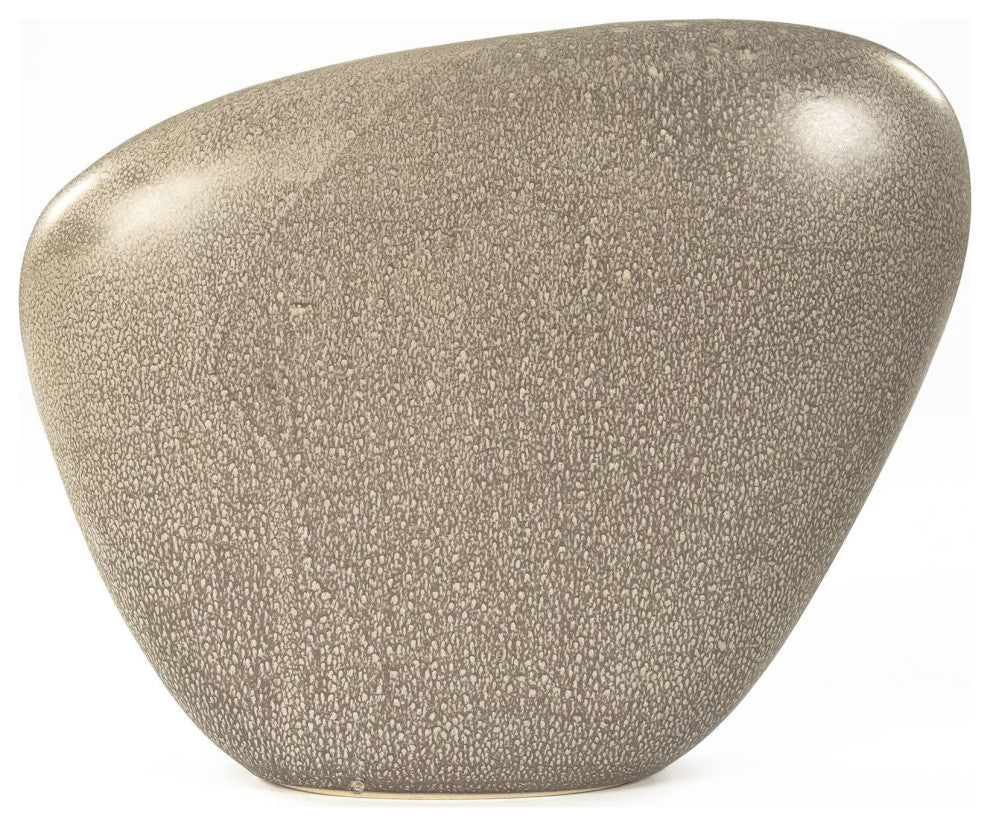Splash Grey Asymmetrical Pebble Vase
