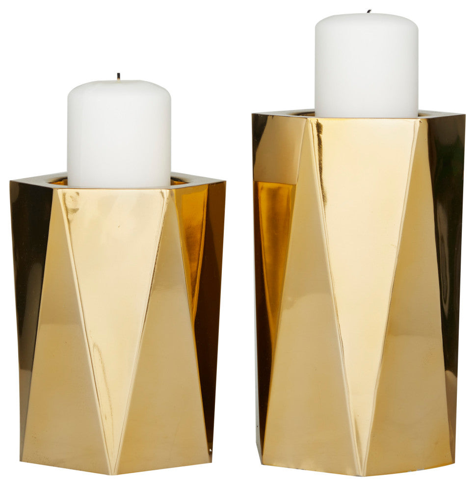 Glam Gold Stainless Steel Candle Holder 562279