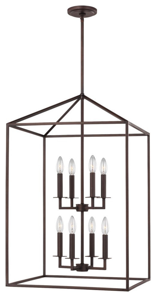 Sea Gull Perryton Large 8-Light Hall/Foyer Light Bronze