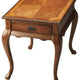 25" Medium Brown Solid And Manufactured Wood Rectangular End Table With Drawer