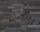Faux Textured Wallpaper, Stone Wall, Black Gray, One Roll