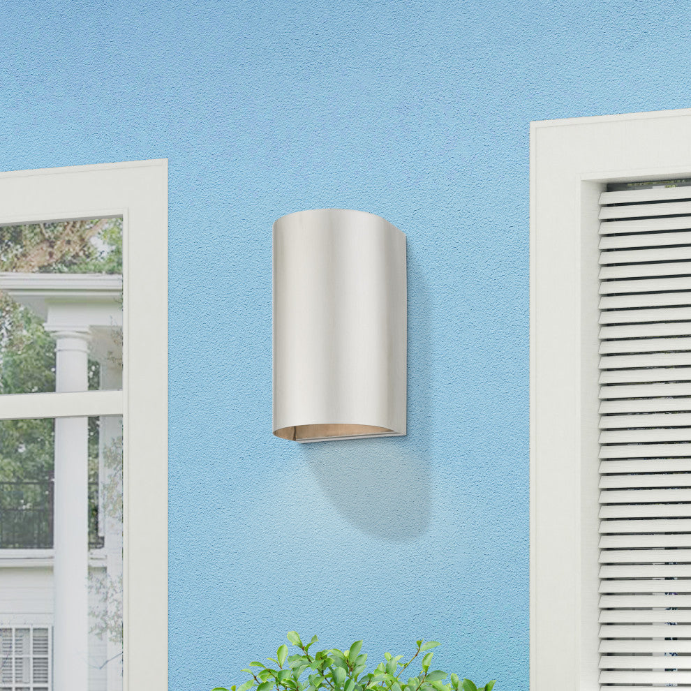 Bond 1 Light Brushed Nickel Outdoor/Indoor ADA Small Sconce
