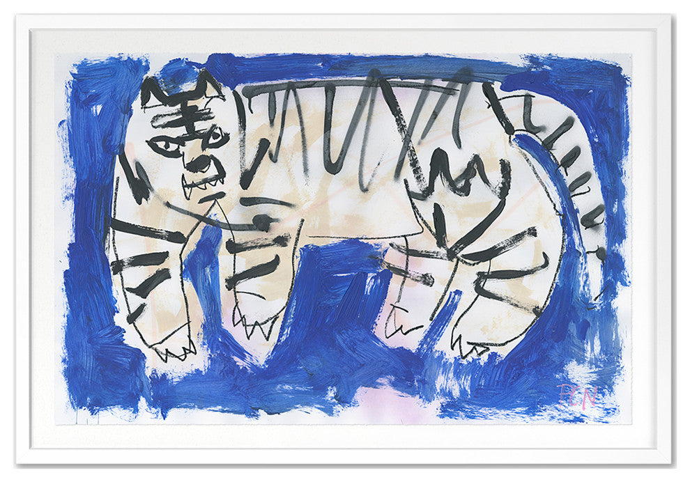 Kool Kats 5 Fine Art Print, White, 24"x35"