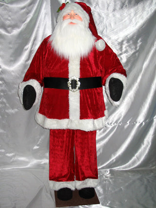 Vickerman 6' Red Velvet Standing or Sitting Santa - C896010
