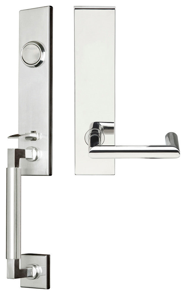 Stuttgart Lever, Tubular Dummy Handleset, Right Hand, Polished Stainless Steel
