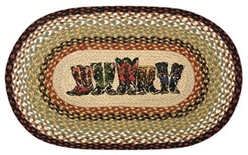 Earth Rugs OP-19 Boots Oval Patch 20" x 30"