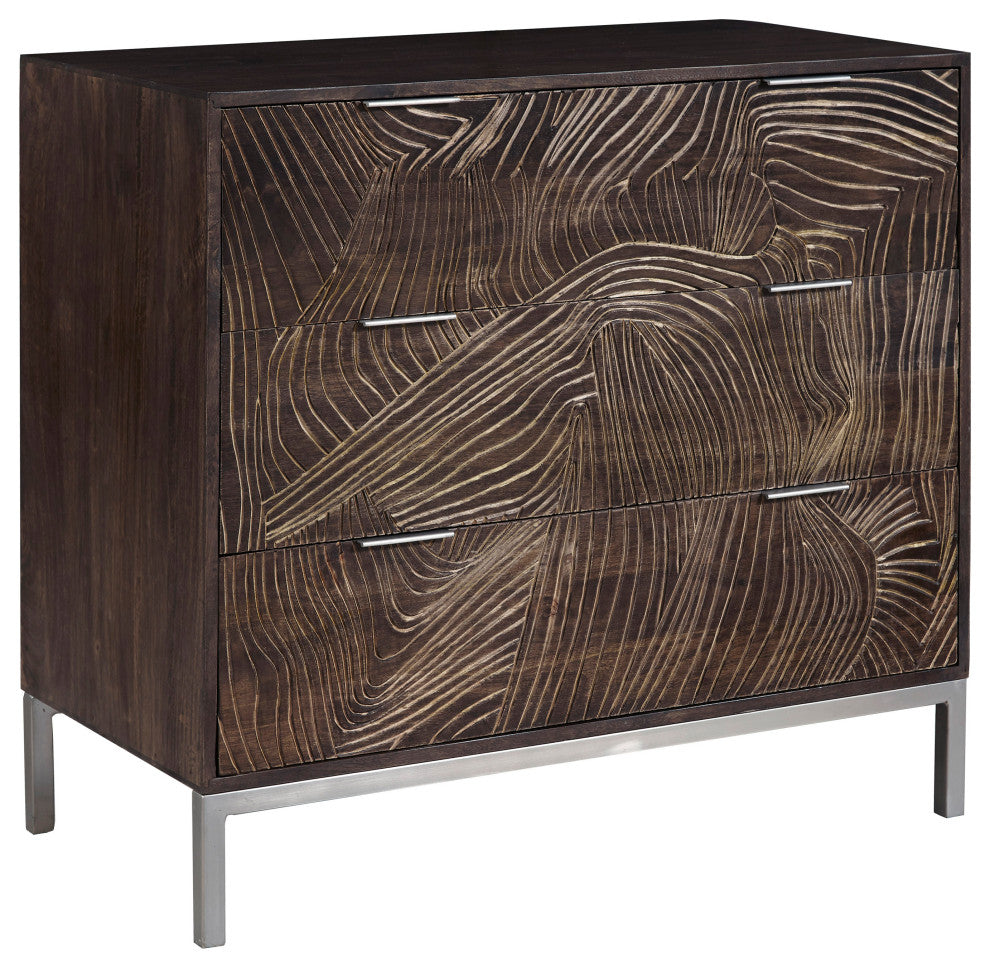 Rustic 3-Drawer Accent Chest