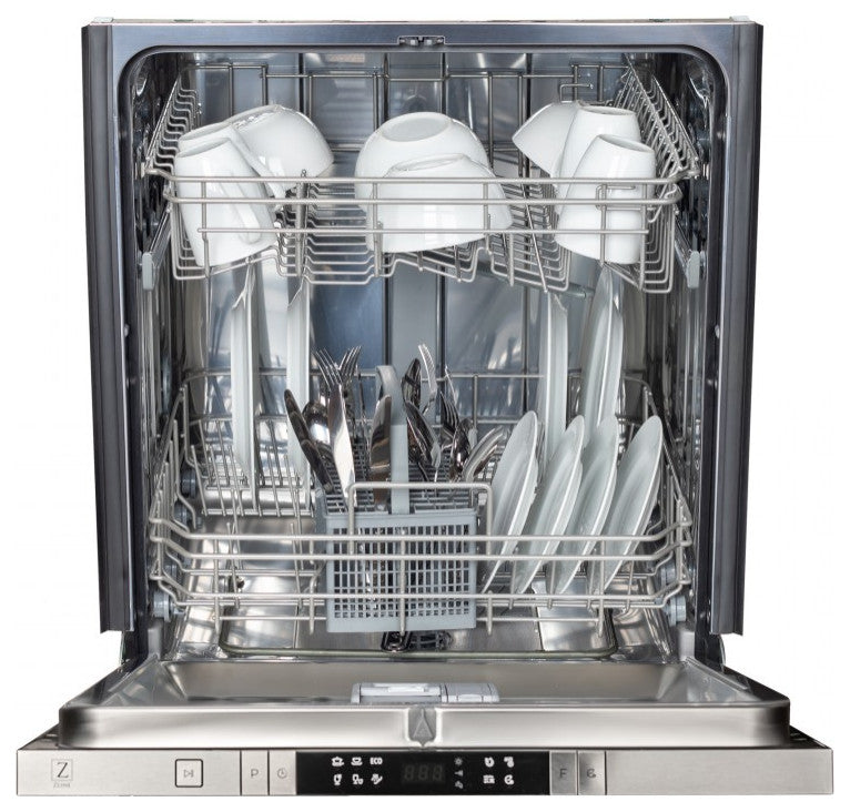 24" White Matte Top Control Dishwasher 120-Volt With Modern Style Handle