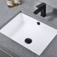 1-5/8" Push Pop-Up Drain Stopper With Overflow for Sink, Matte Black