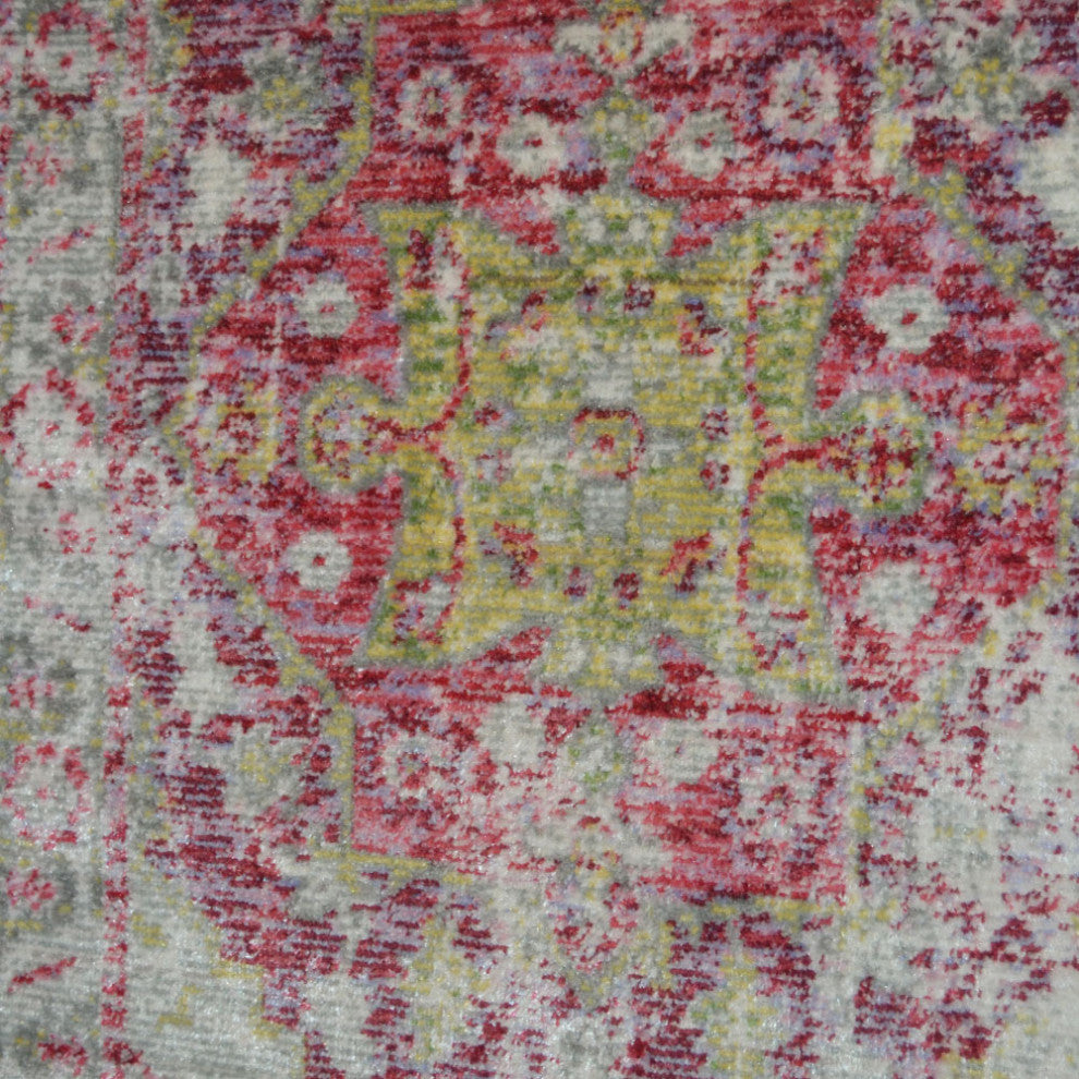 Machine Made Polyester Durable Indoor Outdoor Washable Oriental Pattern Footmat