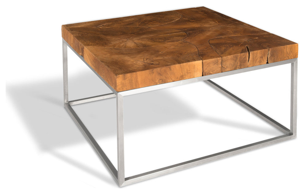 Teak Puzzle Coffee Table