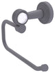 Pacific Beach Euro Style Groovy Accent Toilet Tissue Holder, Matte Gray