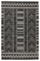 Machine Washable Vibe by Jaipur Living Mateo Tribal Black/ Light Gray Area Rug