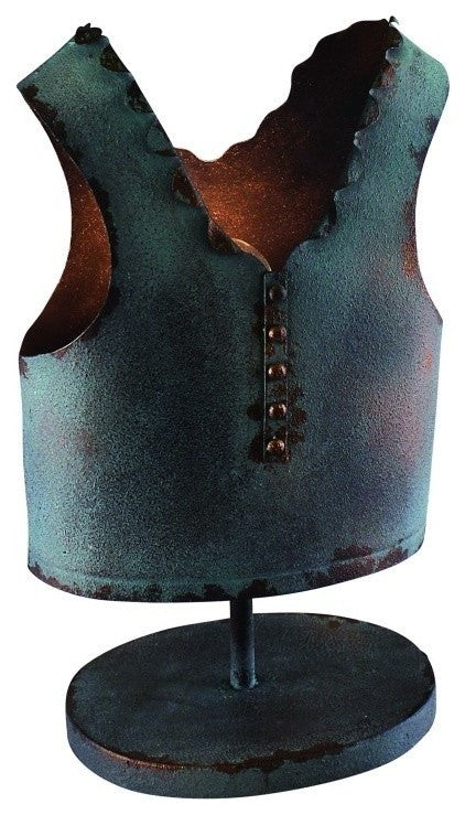 Copper Iron Vest Table Lamp, Unique Metal Fashion Design