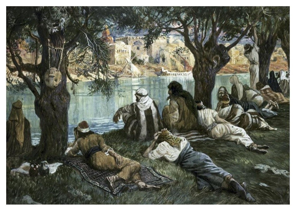 "By The Waters of Babylon" Digital Paper Print by James Tissot, 24"x17"