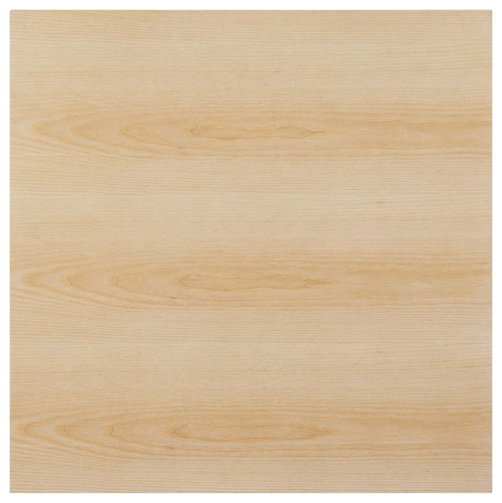 28" Dining Table, Square, Natural Gold, Metal, Modern, Mid Century