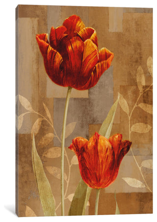 "Red Impression II" by Erin Lange, Canvas Print, 26"x18"