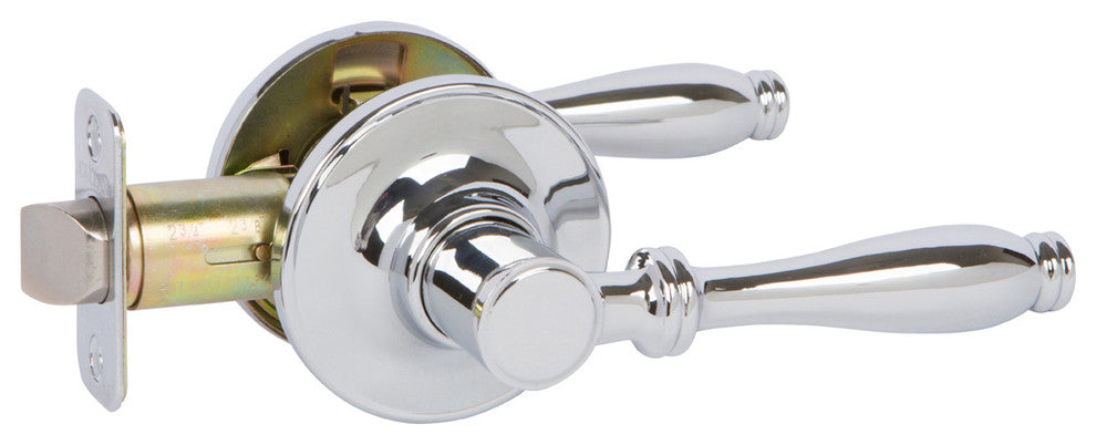 Callan Silona Passage Lever Set, Polished Chrome