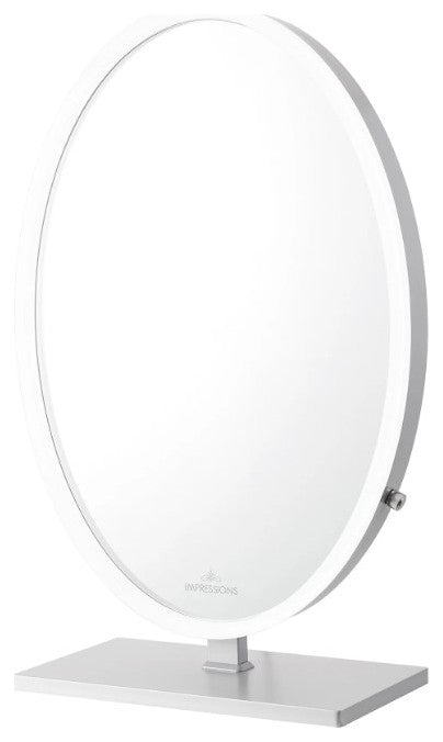 Heiress Plus Vanity Mirror, Silver, Led Strip Light