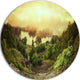 Vintage Raising, Landscape Photo Round Wall Art, 23"