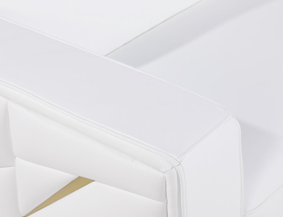 Carlo Top Grain Italian Leather  Loveseat