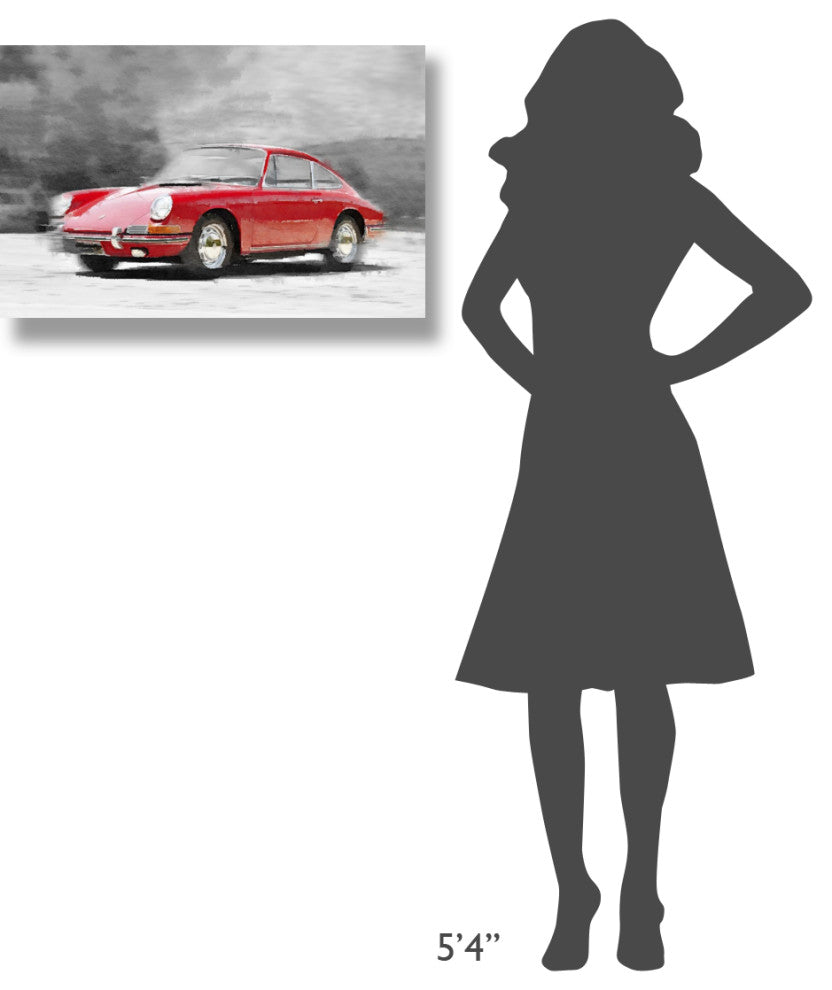 "1964 Porsche 911 Watercolor" Fine Art Print