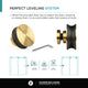Frameless Shower Enclosure Sliding Shower Glass Door - Tempered Glass, Satin Brass, 48"