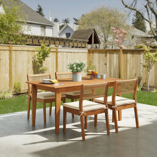 Barton 5-Piece Patio Dining Set, Dining Table, 4 Stackable Patio Chairs, 5-Piece Set