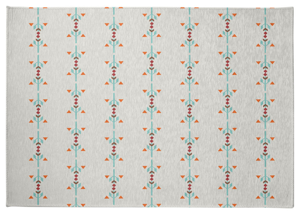 Jodhpur Stripe Spring Chenille Rug, Blue, 5'x7'