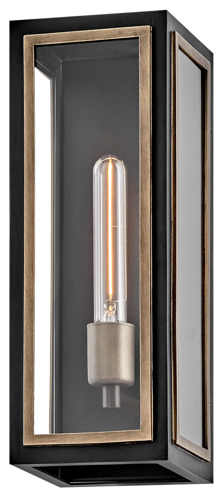 Hinkley Shaw Medium Wall Mount Lantern, Black