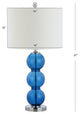 Bella 27" Glass Triple-Sphere Table Lamp, Set of 2