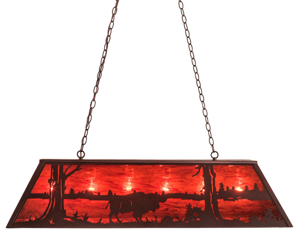 48 Long Buffalo Oblong Pendant