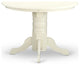 Shke5-Lwh-W 5-Piece Round 42" Table And 4 Panel Back Chairs