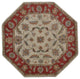 HAND TUFTED WOOL ECO-FRIENDLY AREA RUGS - Beige&Red Color, Oriental Design