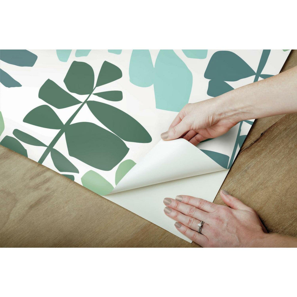 Leaf Sprigs Peel and Stick Wallpaper