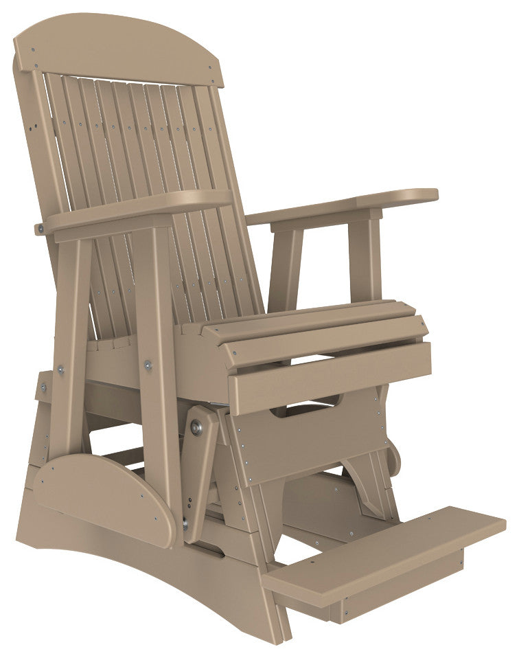 Poly Classic Glider, Weatherwood, 2 Foot, Balcony