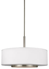 Generation Lighting Lighting 3-Light Pendant, Brushed Nickel