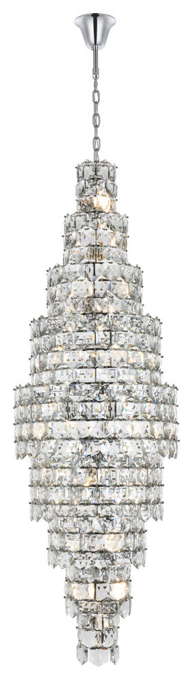 Home Living 30" Chandelier, Chrome