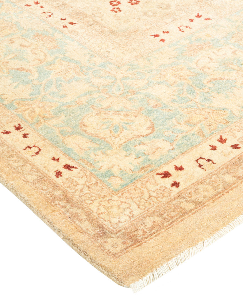 Mogul, One-of-a-Kind Hand-Knotted Area Rug Yellow, 6'3"x9'5"