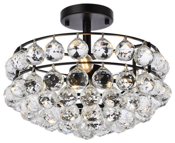 Seren 14" Flush Mount, Black