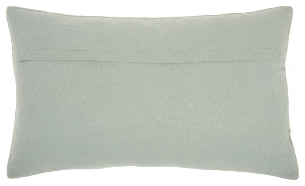 Brilliant Celadon Blue lumbar Pillow