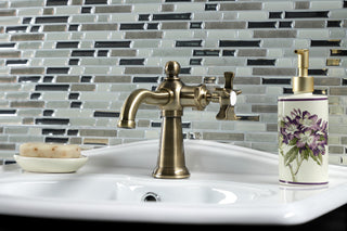 Kingston Brass KS3543NX Single-Handle Bathroom Faucet, Push Pop-Up