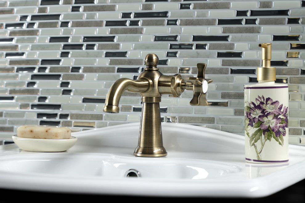 Kingston Brass KS3543NX Single-Handle Bathroom Faucet, Push Pop-Up