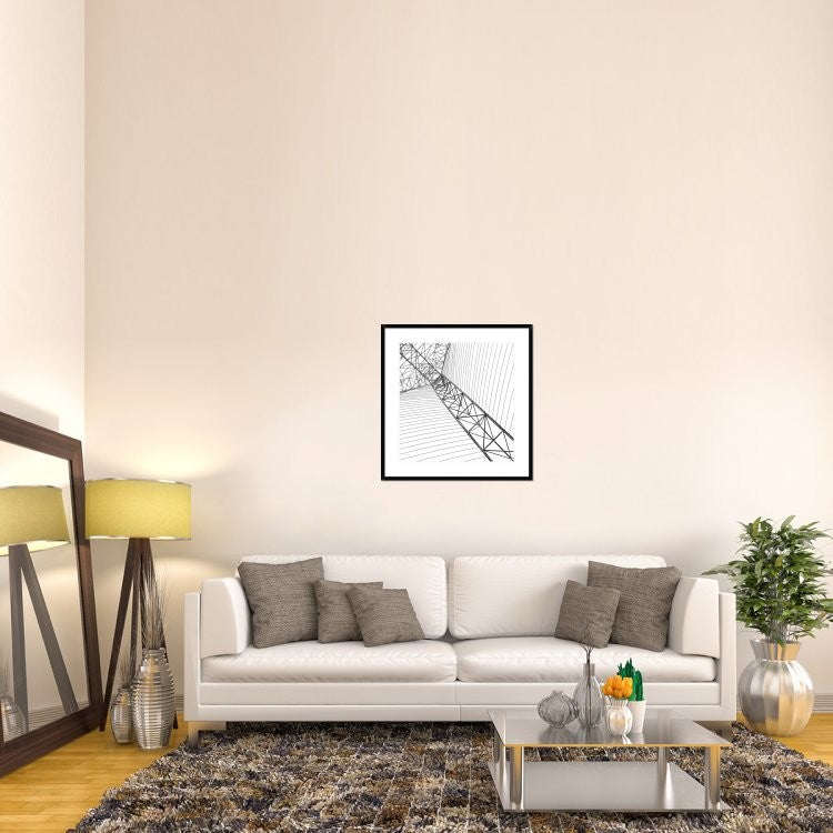 "The Abstract" Framed Digital Print by Kahar Lagaa, 32"x32"