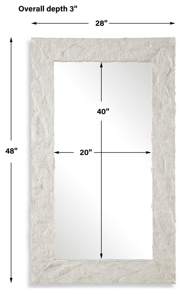 Uttermost Quarry Rectangle Stone Veneer Mirror